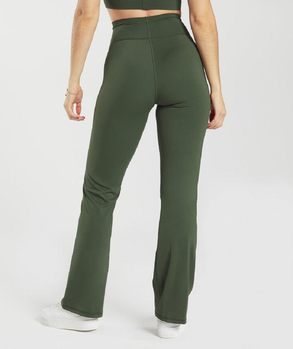 Leggins Gymshark Elevate Flared Mujer Verde Oliva | CO 2954FDN